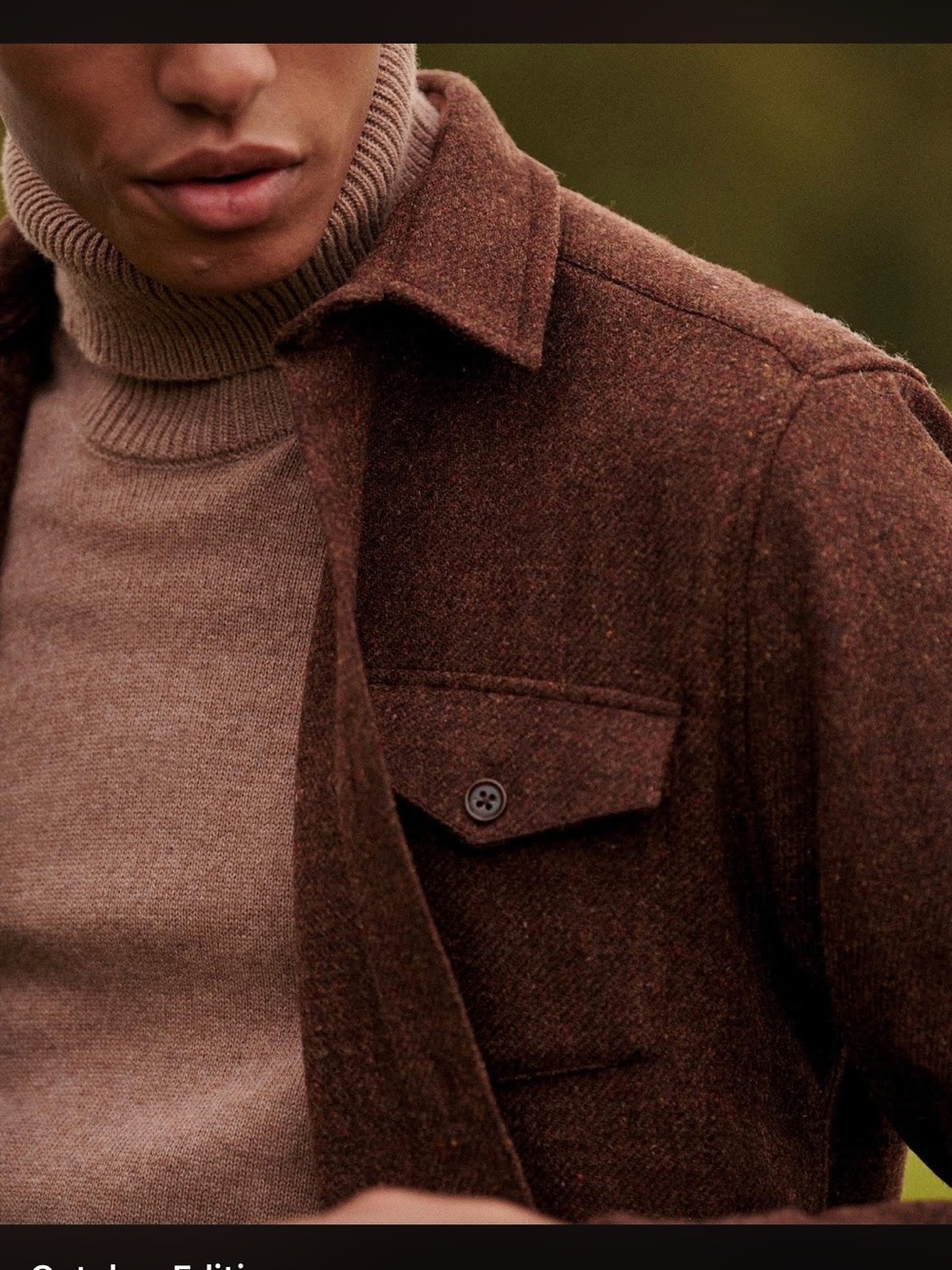Octobré Editions - Brown 100% Wool Ethan Overshirt